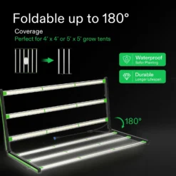 VSF6450 Foldable LED Grow Light W/Samsung & OSRAM Diodes And 6 Dimming Options -Smart Planting Store 7f38220fb9e0a6116929638e4695b975