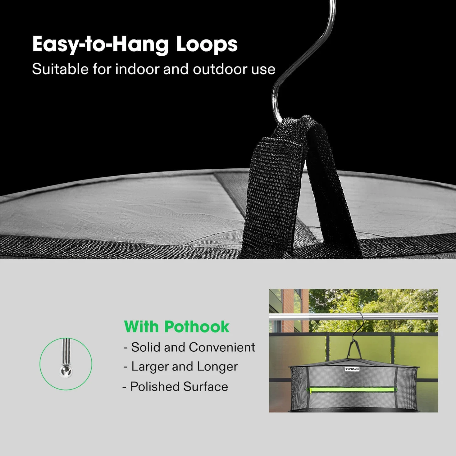 8-Layer Mesh Drying Rack With Hanging Design 2ft 3 8-Layer Mesh Drying Rack With Hanging Design 2ft - Image 3