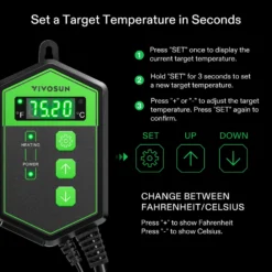 Seedling Heat Mat Thermostat -Smart Planting Store 82263d9e4ef124a9c87e47c72b49db26