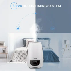Cool Mist Humidifier, 6L Quiet Ultrasonic Humidifier For Bedroom (Customized Humidity, Remote Control, Sleep Mode & Auto Shut Off, 360° Nozzle) -Smart Planting Store 8716e00d36edeebc40a227b3f0d812de