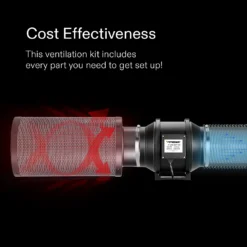 8-Inch 720 CFM Inline Duct Fan Kit With Black Carbon Filter And Ducting -Smart Planting Store 8b72c0a28cab674332d6ec6f739beaa8