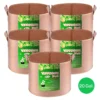 7 Gallon Grow Bags 5-Pack Brown Thickened Nonwoven Fabric Pots With Handles