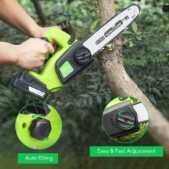 10" Cordless Chainsaw With 2Pcs 20V Rechargeable 2000mAh Batteries And Fast Charger -Smart Planting Store 8e2c7374076972139af62da8b5cd1a05