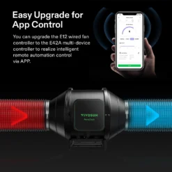 AeroZesh S4 4-inch 208 CFM Inline Duct Fan With E12 Speed Controller -Smart Planting Store 9064e75dca644abb3e701677a60730e9