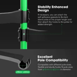 Grow Tent High CFM Kit, Green Pole Range Of 24"-48" -Smart Planting Store 93f449ed603b065fabd519c5e71c1cc3