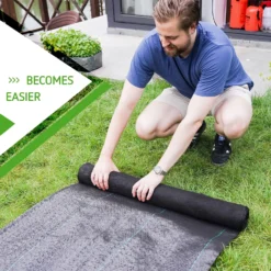 5.8oz Barrier Landscape Fabric 3 X 100 Ft, Heavy Duty Garden Cloth Felt For Flower Bed, Patio, Orchard, And Playground -Smart Planting Store 95938998fee85ac44106843ab70ee112 1