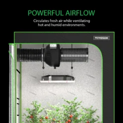 4-Inch 203 CFM Inline Duct Fan With Carbon Filter -Smart Planting Store 95c3871efc8c2c8c7f1722a5c00e62a9