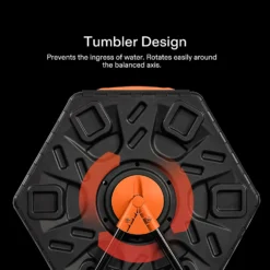 Dual Chamber Tumbling Composter, 2X 18.5 Gallon Compost Bin, Heavy-Duty Compost Tumbler W/Sliding Door, Lockable Brake And Rotating Design, Outdoor 9 Dual Chamber Tumbling Composter, 2X 18.5 Gallon Compost Bin, Heavy-Duty Compost Tumbler W/Sliding Door, Lockable Brake And Rotating Design, Outdoor -Smart Planting Store 96689d05308286ee24ad4242cfdfcb6e