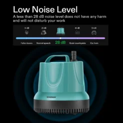 850GPH 60W Submersible Pump For Fish Tank, Pond, Aquarium, Hydroponic Systems With 5ft Power Cord And 4 Nozzles 10 850GPH 60W Submersible Pump For Fish Tank, Pond, Aquarium, Hydroponic Systems With 5ft Power Cord And 4 Nozzles -Smart Planting Store 977c32ccc66b2aa9b0dea685e982ce43