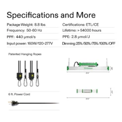 VSX3200 LED Grow Lights, 2 X 4 FT. LED Plant Light With Samsung Diodes 13 VSX3200 LED Grow Lights, 2 X 4 FT. LED Plant Light With Samsung Diodes -Smart Planting Store 99225d46c9ab3b3d8a33350f4e83778a