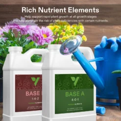 Nutrients Base A & B Bundle, Liquid Fertilizer Supports Vegetative And Flowering Stage 12 Nutrients Base A & B Bundle, Liquid Fertilizer Supports Vegetative And Flowering Stage -Smart Planting Store 992f0d94c989dc2d9d1b360751a69913
