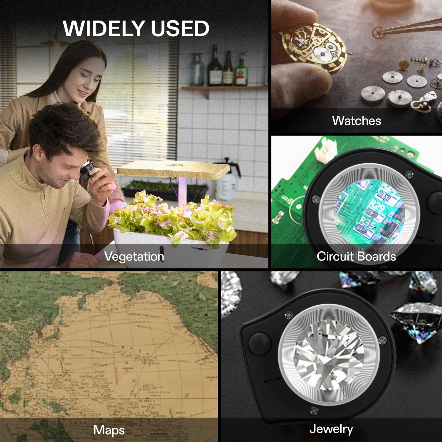 30X Rechargeable Loupe Magnifier With Optical Glass Lens And Lights 7 30X Rechargeable Loupe Magnifier With Optical Glass Lens And Lights - Image 7