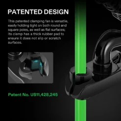 AeroWave A6 Patented Clip-On Fan With 2-Speed Adjustment, Horizontal Vertical Oscillation, 2 Pack, White -Smart Planting Store a37526b383a97fbf189dbf308af73eb2