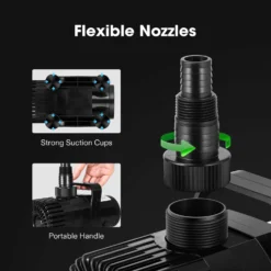 2600 GPH Submersible Water Pump With Barrier Bag, 200W -Smart Planting Store a6fdf2cbbeba77711e5198b8f4dbd52c