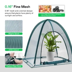 Garden Netting Cover, 28 X 28 X 32 Inch With Zip Entry, 2-Pack, Green -Smart Planting Store a7f53372d7bb34441da33873b47b09c8