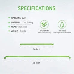 Grow Tent Support Pole Hanging Bar For 4x4ft Grow Tent -Smart Planting Store b0694b5c9462984583a0ae9c