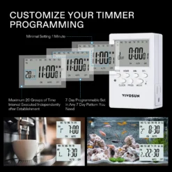 7 Day Programmable Digital Timer With Dual Outlet 2-Pack -Smart Planting Store b0fa8ec392ad9e1cac85ed71f520e21f