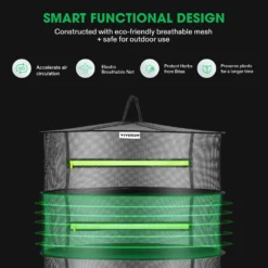 4-Layer Mesh Drying Rack With Hanging Design 2ft 10 4-Layer Mesh Drying Rack With Hanging Design 2ft -Smart Planting Store b248f442c2adb46c6954dd34a83bcb42 5