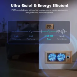 Quiet Register Booster Fan 4”×10”, Cooling Heating AC Vent Booster Fan, White -Smart Planting Store be7a5d652fc34fe9a4c78dceaee7472c