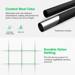 Arch Trellis For Climbing Plants, 7Ft., Black 9 Arch Trellis For Climbing Plants, 7Ft., Black -Smart Planting Store c05196cf935cc8fe5817e8bfd6547ffc