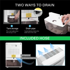 Electric Mini Dehumidifier With 2200ml Tank -Smart Planting Store c4c8d5c9f1d812ffd15d90c949cd3395