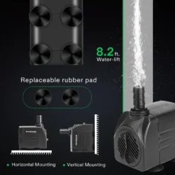 660GPH Submersible Water Pump, 2500L/H 35W Aquarium Pump -Smart Planting Store c8acc684dd0fcc63735becfe664b3401