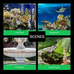 1150GPH 100W Submersible Pump For Fish Tank, Pond, Aquarium, Hydroponic Systems With 5ft Power Cord And 4 Nozzles -Smart Planting Store c94e5d45d5c1a9cffec3c048e7de0506 1