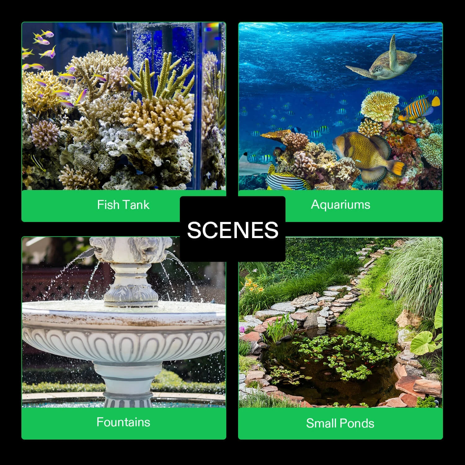 850GPH 60W Submersible Pump For Fish Tank, Pond, Aquarium, Hydroponic Systems With 5ft Power Cord And 4 Nozzles 7 850GPH 60W Submersible Pump For Fish Tank, Pond, Aquarium, Hydroponic Systems With 5ft Power Cord And 4 Nozzles - Image 7