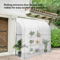 Mini Lean-to Greenhouse, 39x79x83-Inch -Smart Planting Store cb1c02ead46ed585820ea1b9823c5e7d
