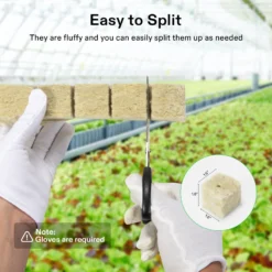 1.6" Rockwool Grow Cubes, 4 Sheets Of 112 Plugs -Smart Planting Store cb82a85235526617c8ef84a1e76ed53e
