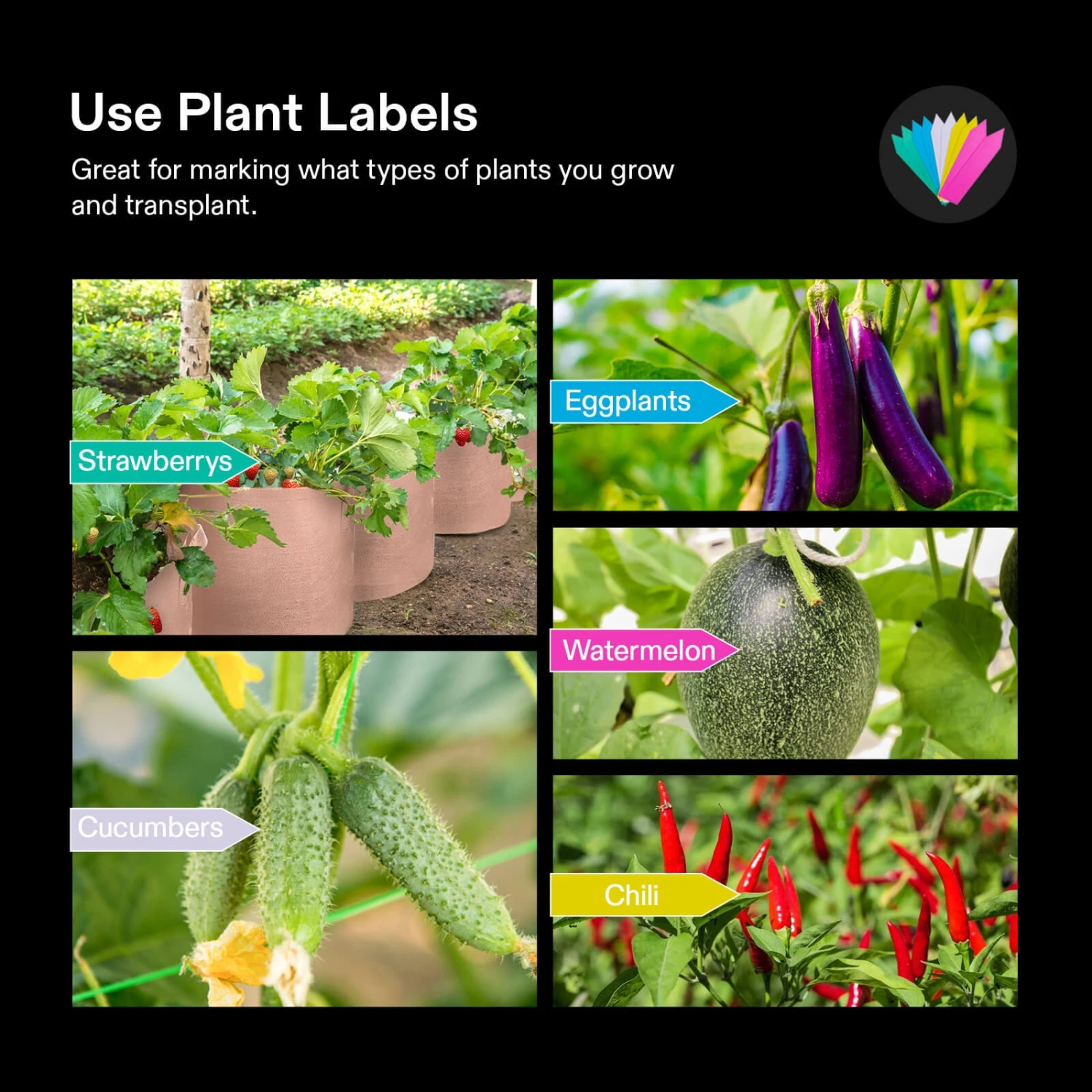 5 Gallon Grow Bags 5-Pack Brown Thickened Nonwoven Fabric Pots With Handles 6 5 Gallon Grow Bags 5-Pack Brown Thickened Nonwoven Fabric Pots With Handles - Image 6