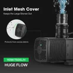 3567 GPH Submersible Water Pump 130W Ultra Quiet Pump 10 3567 GPH Submersible Water Pump 130W Ultra Quiet Pump -Smart Planting Store ccdaa3bac028d968bb94896e094d2853 1