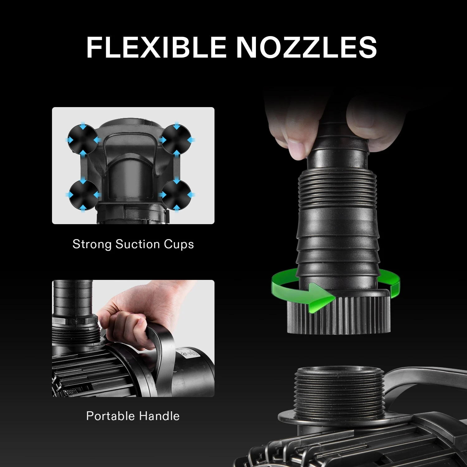 4500GPH Submersible Water Pump 220W Ultra Quiet Pump High Lift For Pond Waterfall 4 4500GPH Submersible Water Pump 220W Ultra Quiet Pump High Lift For Pond Waterfall - Image 4