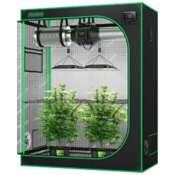 Smart Grow Tent Kit GIY-SK-42 4x2, 2-Plant Complete System, With WiFi E42A Controller, 2x 100W AeroLight LED Grow Light, And 4-inch AeroZesh S4 Ventilation Combo -Smart Planting Store cffb27144d53fdd6dcca5ac967b0ad33