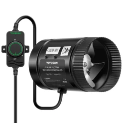 Inline Booster Duct Fan 4” 106 CFM With Speed Controller