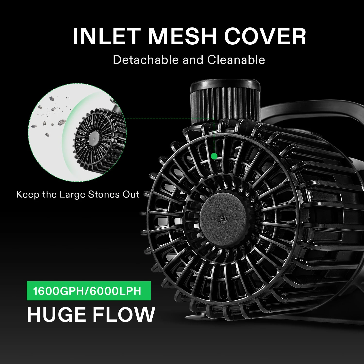 4500GPH Submersible Water Pump 220W Ultra Quiet Pump High Lift For Pond Waterfall 2 4500GPH Submersible Water Pump 220W Ultra Quiet Pump High Lift For Pond Waterfall - Image 2