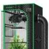 Smart Grow Tent Kit GIY-SE-44 4x4, 4-Plant Complete System, With WiFi E42A Controller, 2x 200W AeroLight Wing LED Grow Light, And 6-inch AeroZesh S6 Ventilation Combo