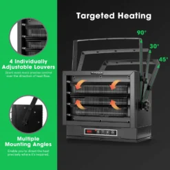 8500W Garage Heater, 240V Electric Garage Heater With 3 Modes, Digital Powerful Shop Heater With Remote -Smart Planting Store e055f84189c22e8df6ea942a9a62f9ea