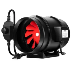 6-Inch 390 CFM Inline Duct Fan With Variable Speed Controller