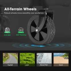 Collapsible Folding Wagon, 70L, Black -Smart Planting Store e42051018a6e2a0e986fea3d4362015f