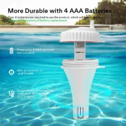 Wireless Floating Pool Thermometer Set, With Indoor Temperature Humidity Monitor -Smart Planting Store e8e05b50e3714750bb1c3ca595db7be1
