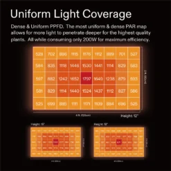 Standard Grow Tent Kit GIY-42 4x2, 2-Plant Complete System, With 200W VS2000 LED Grow Light, And 4-inch Ventilation Combo -Smart Planting Store e93a76d7e52446fe75f353d840644d0e