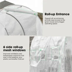 10x7x7 Ft. Large Walk In Greenhouse Tunnel Garden Plant Hot House 10 10x7x7 Ft. Large Walk In Greenhouse Tunnel Garden Plant Hot House -Smart Planting Store ef6575c372f38d8bede7c19c9988e45d