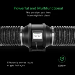 Stainless Steel Air Ducting Clamps, 4/6/8/12 Inch Adjustable Hose Clamps With Worm Drive For Ducting, Heating, Cooling, Exhaust, And Ventilation (Pack Of 2) 9 Stainless Steel Air Ducting Clamps, 4/6/8/12 Inch Adjustable Hose Clamps With Worm Drive For Ducting, Heating, Cooling, Exhaust, And Ventilation (Pack Of 2) -Smart Planting Store f03c58e37e90cdea5e298671f3cacf3f