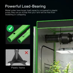 16mm Grow Tent Pole For 4*2 Grow Tent, Only For VIVOSUN Grow Tents 8 16mm Grow Tent Pole For 4*2 Grow Tent, Only For VIVOSUN Grow Tents -Smart Planting Store f0aad96df6cde3081d00e134f9b719ee 2